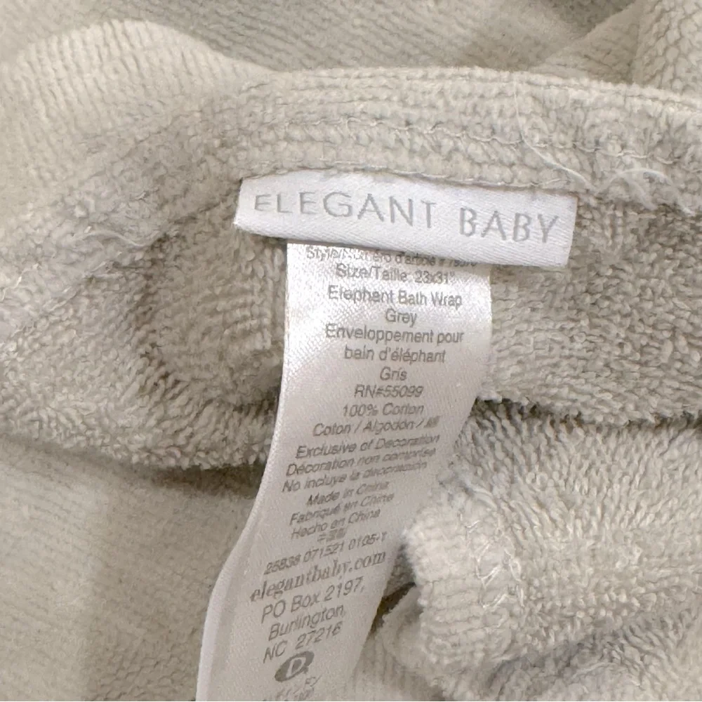Adorable Elephant Hooded Baby Towel